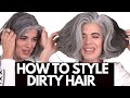 HOW TO STYLE DIRTY HAIR | Nikol Johnson