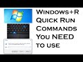 Useful Windows + Run Quick Commands You Need to Know Part1