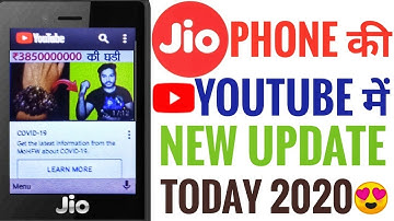 Jiophone YouTube New Update Today| Jio Phone YouTube New Update | Techno Shiva