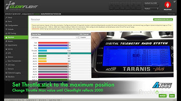 How to use Cleanflight to set your Taranis Endpoints