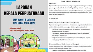 Laporan Kepala Perpustakaan untuk E-Kinerja PMM
