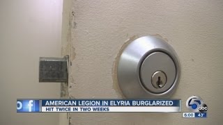 6pm: Elyria American Legion broken into again