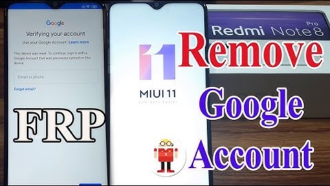 Mi Redmi 8/8 Pro Google Account Bypass/Unlock Mi Account Lock Miui 11 (FRP)