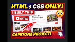 Famous HTML & CSS Only Capstone Project 🔥 | Food Delivery Website UI | Beginner Friendly Net Worth