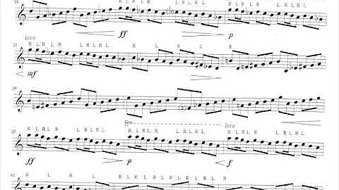 Earl Hatch - Etude for Marimba (1955) [Score-Video]