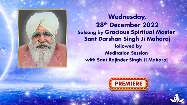 Satsang By Gracious Master Sant Darshan Singh Ji M...