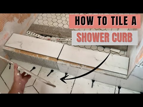 How to Tile a Shower Curb [Schluter Shower Curb Tile Installation]