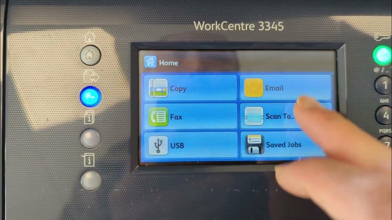 Xerox workcentre 3345 scan to networked folder youtube
