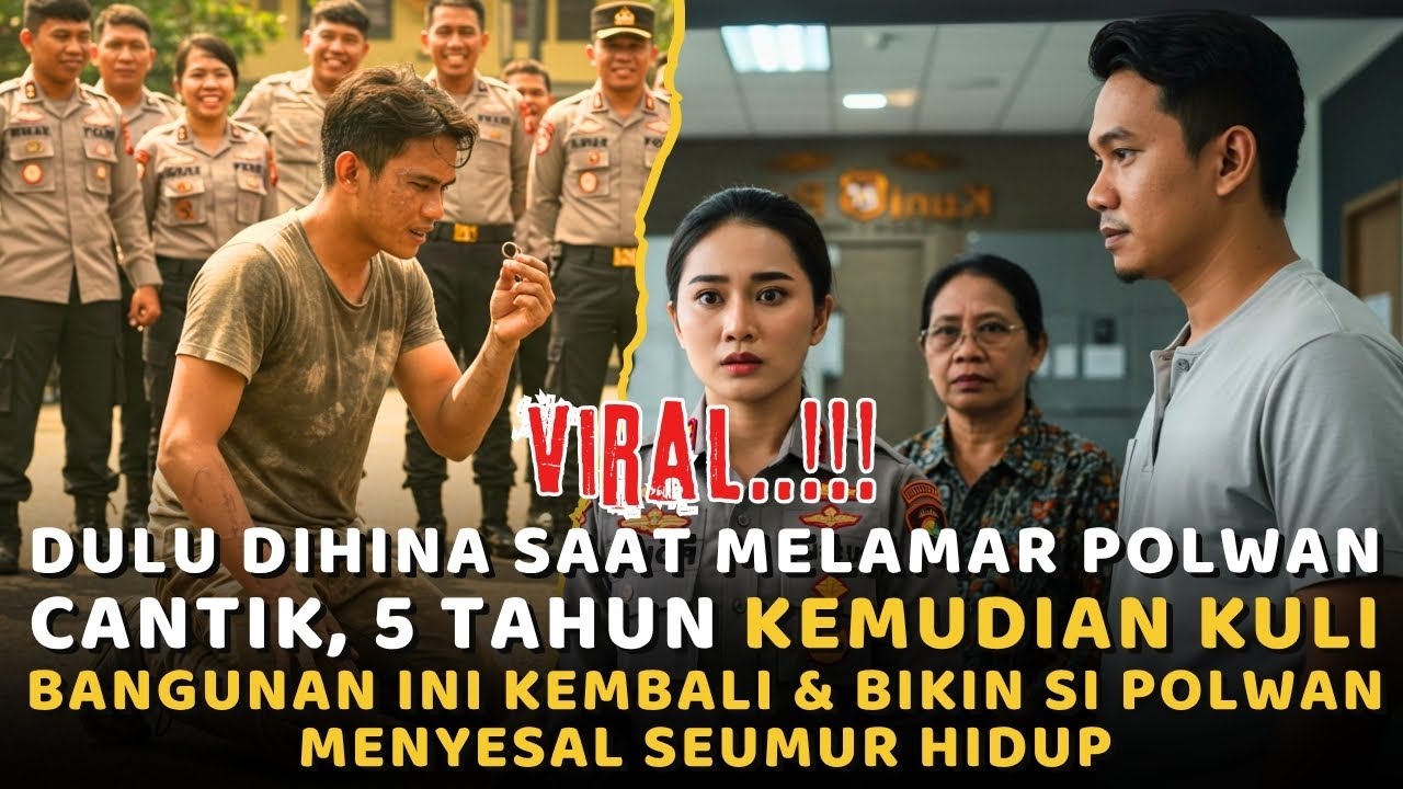 DULU DIHINA Saat Melamar POLWAN Cantik, 5 Tahun Kemudian KULI BANGUNAN Ini Kembali & Bikin Si POLWAN