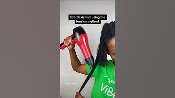 Stretching 4c hair #hair #naturalhair #blowout #4chair #shrinkage # #naturalhaircare #hairtips