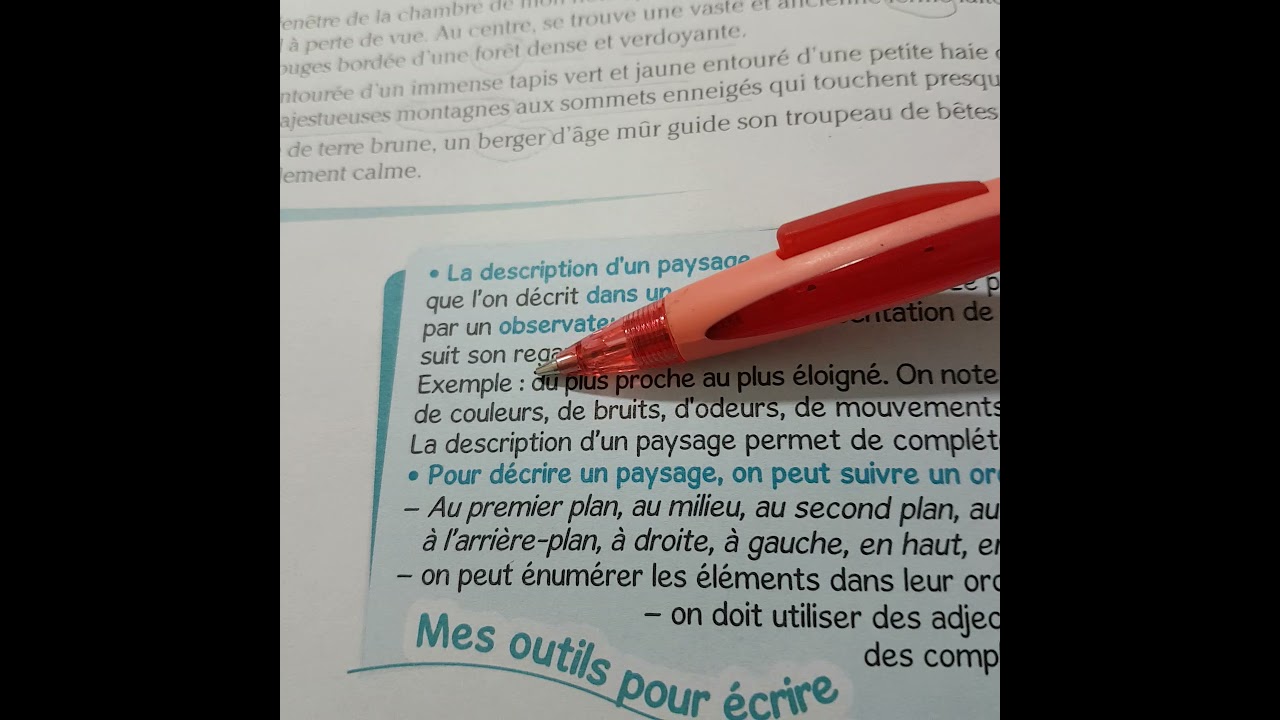 Expression écrite: Décrire un lieu (enrichir un texte descriptif)