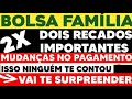 BOLSA FAMÍLIA 2021: FIM DO AUXÍLIO EMERGENCIAL | 2X RECADOS IMPORTANTES...MUDANÇAS NO PAGAMENTO