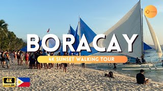 Boracay, Philippines 4K Sunset Walking Tour