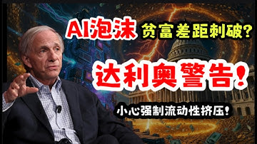 达利奥警告：刺破AI泡沫的不是美联储，而是“政治之针”！普通人如何自救？| 泡沫风险正在累积，致命点是流动性危机，而非单纯的估值高企；巨大的财富差距是放大政治和经济风险的燃料！#raydalio