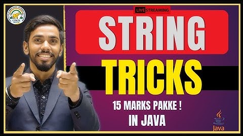 String in Java in computer | String in One Shot | String in Java class 10 icse #java #prateiksir