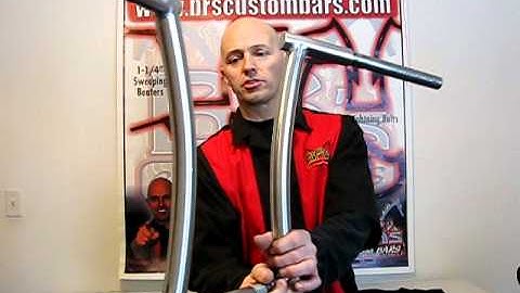 BR shows off the 1 1/4" OPEN APE handlebars in detail