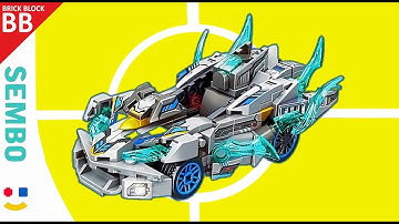 Speed build : Sembo 607077 Famous Car ⚡️ Unboxing & How to build a Lego car tutorial QQ Speed mobile