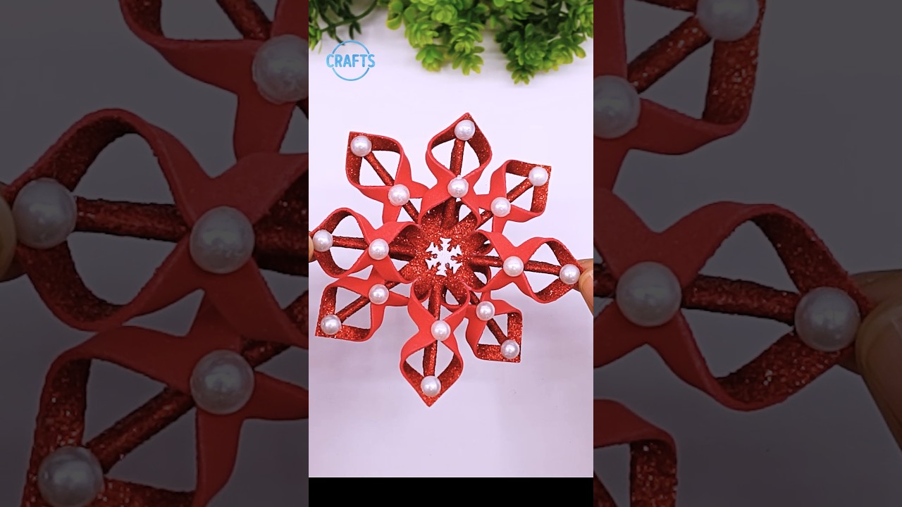 Cute Snowflakes for Christmas Decorations❄️Easy Xmas Ornaments 