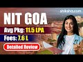NIT Goa (NITG) Review : Courses, Admission 2024, Placements, Ranking, Fees, Cutoff