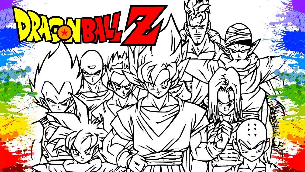 Desenhos de dragon ball z para colorir - Atividades Educativas