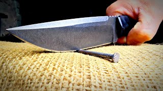 The Irreparable Blade: Creating a super strong knife that chops nails!  #NewRecord