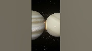 Saturn Collides With Jupiter!! - Universe Sandbox #universe #universesandbox #space