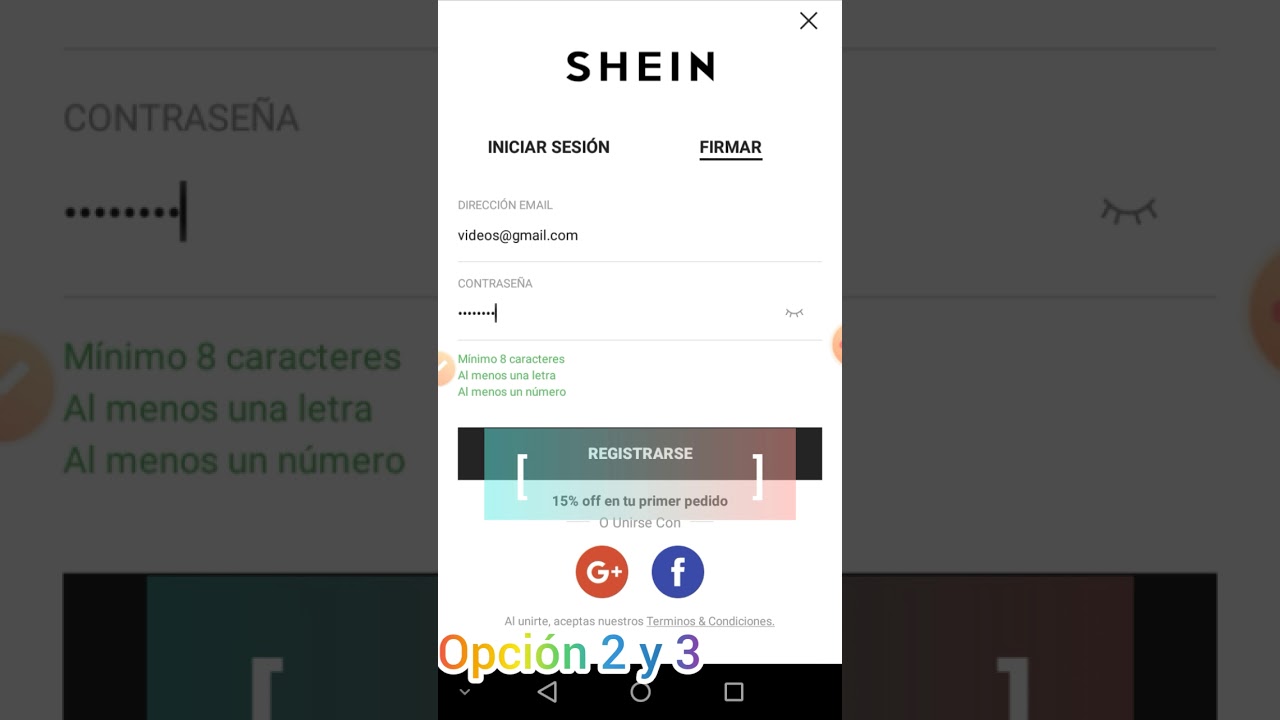 SHEIN CREAR CUENTA, PUNTOS Y CÓDIGO - YouTube