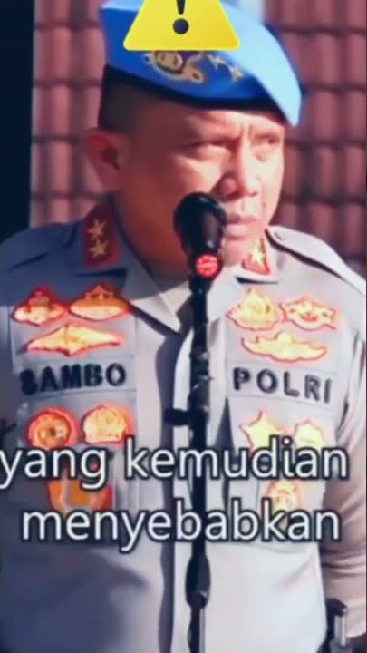 KATA KATA BIJAK IRJEN FERDY SAMBO UNTUK MASYARAKAT INDONESIA !!! #shorts