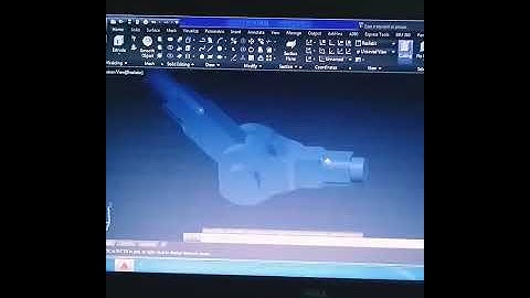 Knuckle joint 3d modeling in autocade