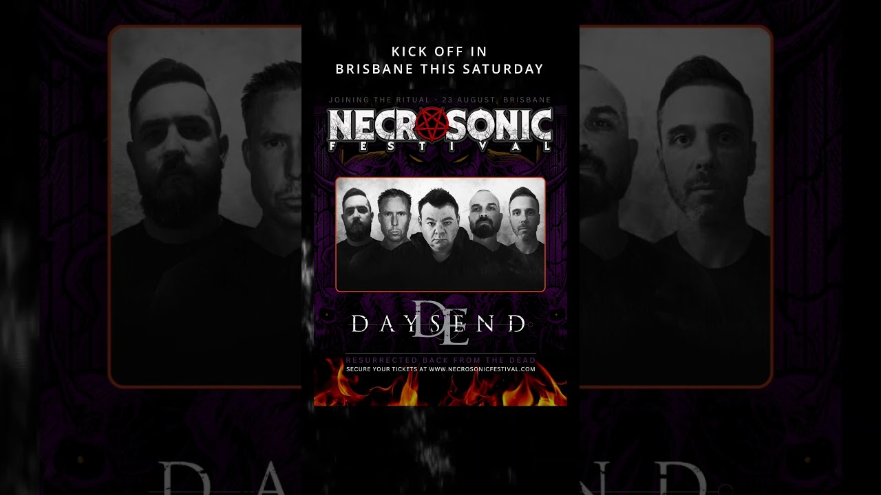 Daysend return to the stage this Sat at Necrosonic Festival! 