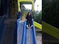 Pure joy in her little games #travel #life #enjoy #play #slide #playground #park #side #views #yt