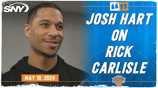 Josh Hart calls Rick Carlisle's comments 'pretty disrespectful', talks playing in a big market | SNY