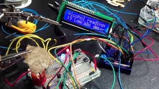 .NET Microframework Breathalyzer with LCD readout