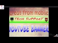 How to create YouTube banner With mobile by tech support