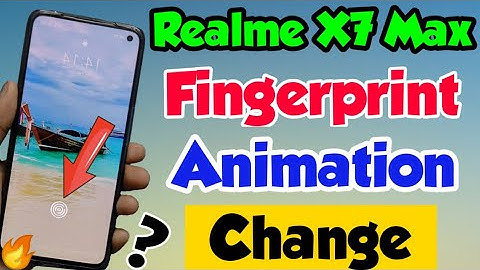 Realme X7 Max me Fingerprint Animation Style Change kaise Kare | Realme X7 Max Fingerprint Animation