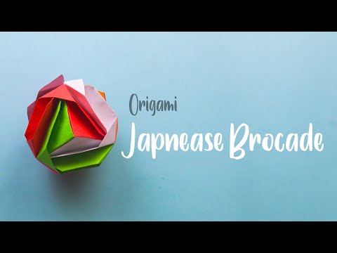 How to make Modular Japanese Brocade with Paper | Easy Origami Step by Step Instructions by 92Crafts