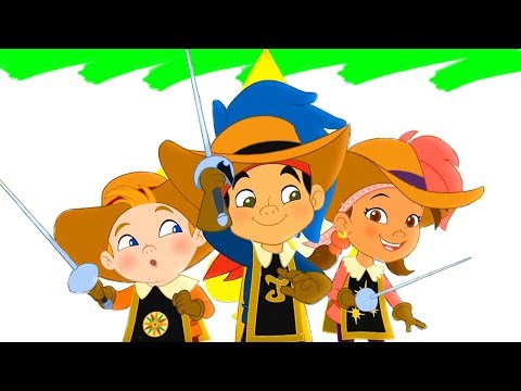 Раскрашиваем Джейк и Пираты Нетландии Мультик Волшебная Раскраска для детей