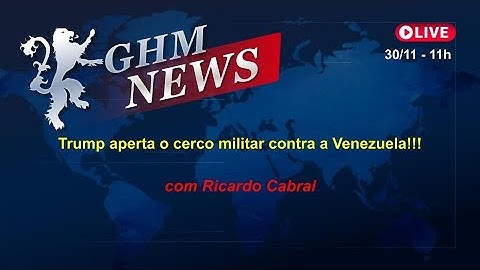 Trump aperta o cerco militar contra a Venezuela!!!