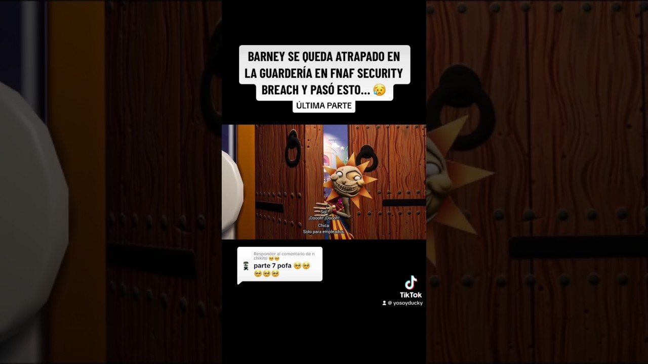 No creo que logre escapar 😪 #fnaf #securitybreach #fivenightsatfreddys