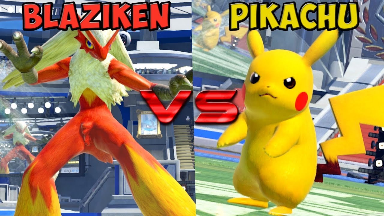 Pokken tournament - Blaziken vs Pikachu