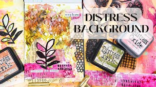 Distress Inks & Stencil Smooshing - one of my Favourite Ways to make a Background