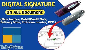 Digital Signature on invoice in Tally Prime l How to digital Signature on sale invoice in tally l 