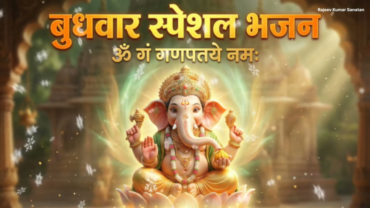 बुधवार स्पेशल आरती व भजन | श्री गणेश जी का आशीर्वाद गणपति बप्पा मोरयाजय गणेश देवा विघ्नहर्ताभक्तिगीत