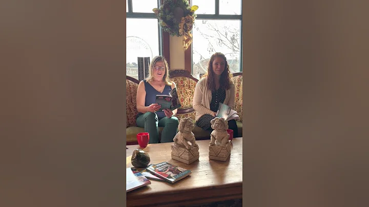 Nancy Schwartz and April Beard reading  the new Do...