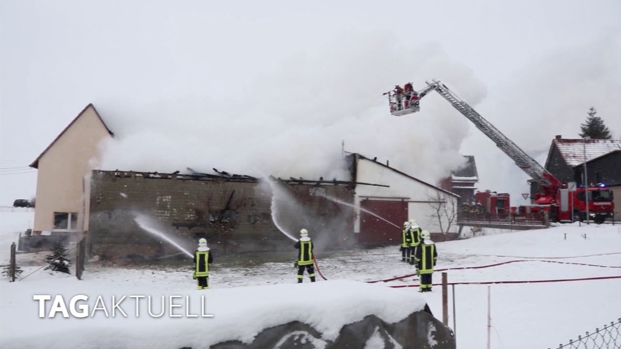 Scheunenbrand in Dänkritz