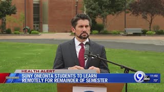 SUNY Oneonta students to learn remotely for remainder of semester