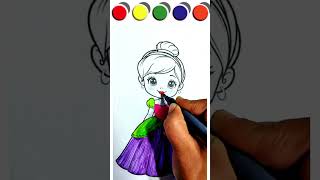 Doll Drawing Easy #viral #drawingforkids #drawing