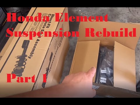 2008 Honda Element - Rebuilding the Suspension, Part 1 - Front Struts + LCAs