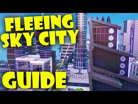 How To Complete Fleeing Sky City By Makamahon123 Fortnite - 