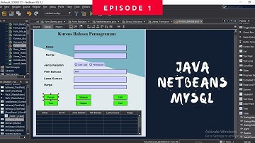 Crud Java Netbeans MYSQL SEDERHANA (Form Pendaftaran Kursus)